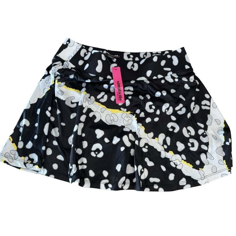 Jamie Sadock Simplicite Golf Skort Womens XL New Black‎ Gray
